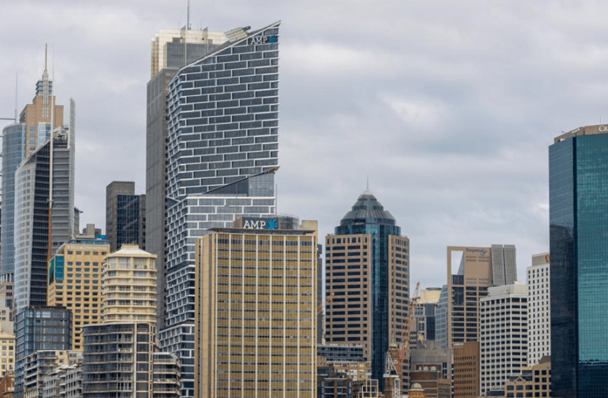 skyscrapers in the Sydney business district