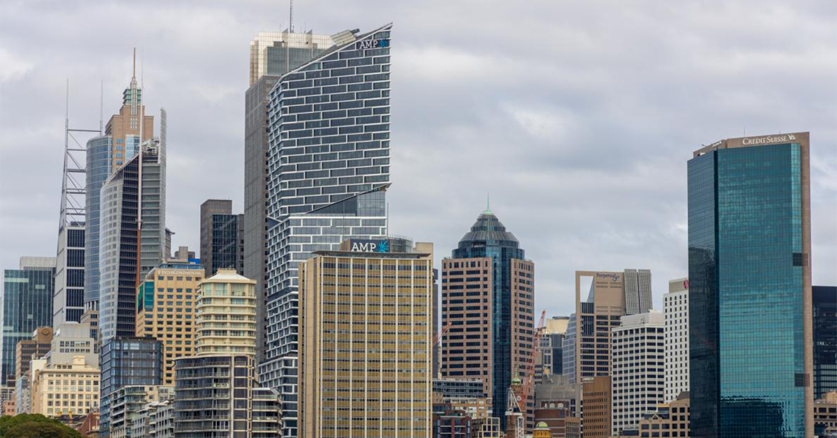 skyscrapers in the Sydney business district