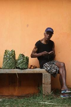 Chagossian basket weaving
