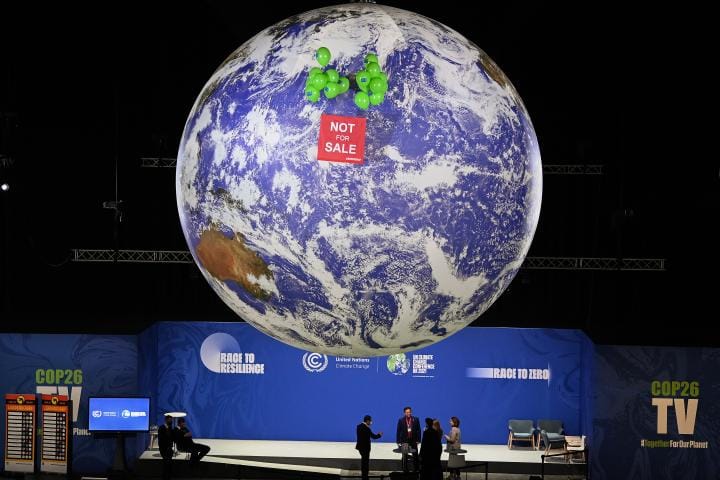 Globe at COP26