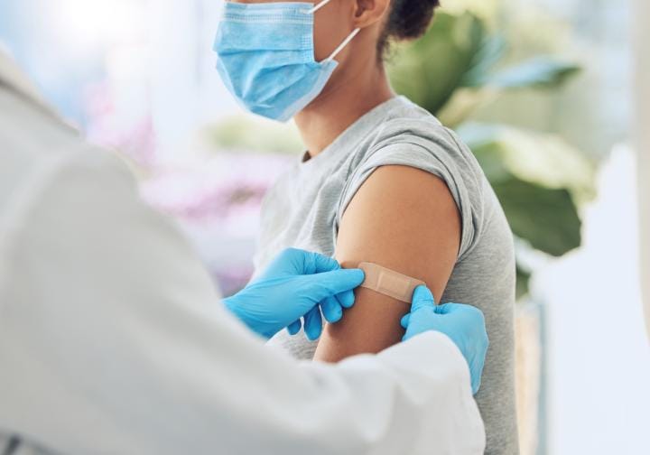 person receiving a vaccine