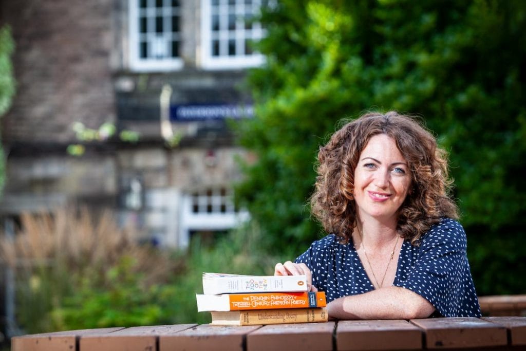A portrait of Rachael outside Moray House
