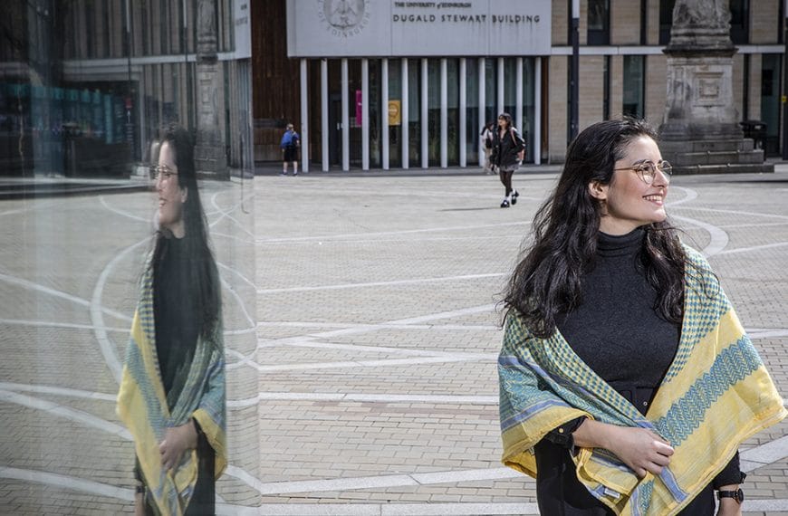 Nadine Barakat on campus at Bristol Square