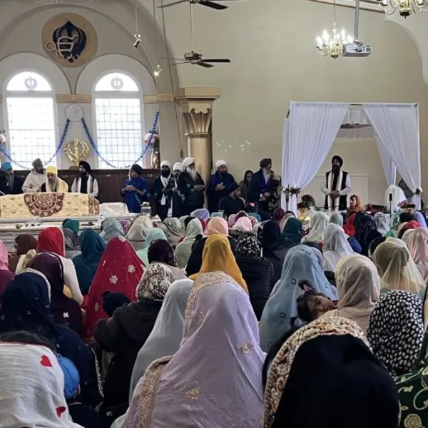 Members of the Sikh Community visit Edinburgh Gurwara for a special ceremony to view the the Guru Granth Sahib