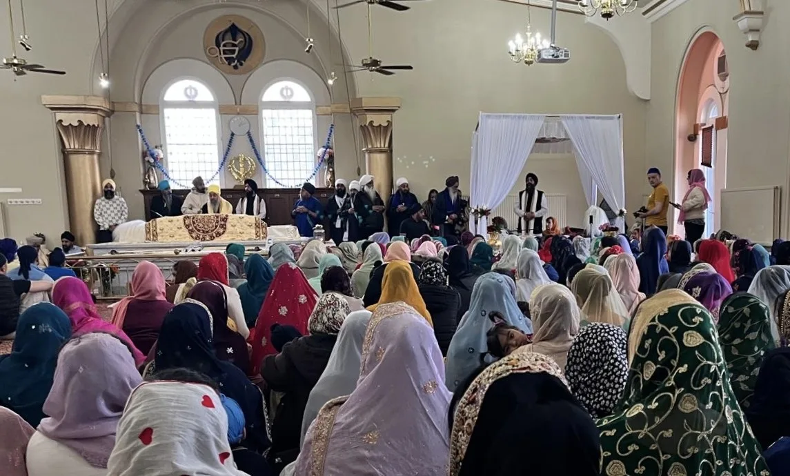 Members of the Sikh Community visit Edinburgh Gurwara for a special ceremony to view the the Guru Granth Sahib