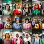 A combination of photos shows a multicultural group of people participating in the 30th Conference of the Parties (COP30) held in Belém in November 2025. Photo by Hermes Caruzo/COP30.