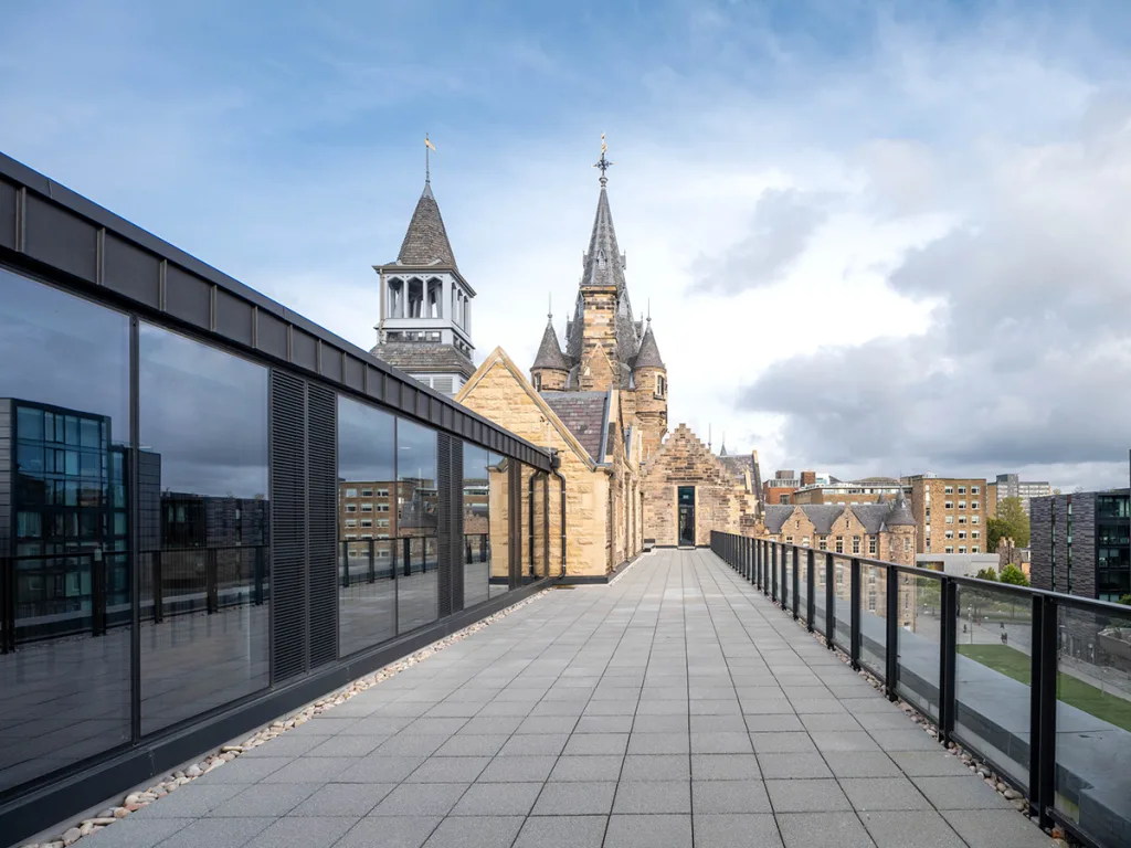 Edinburgh Futures Institute's rooftop terrace