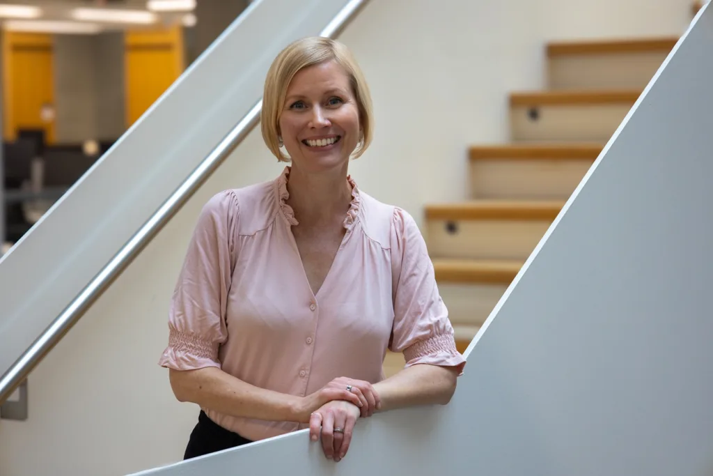 Headshot picture of Charlotta Cederqvist looking to camera and smiling