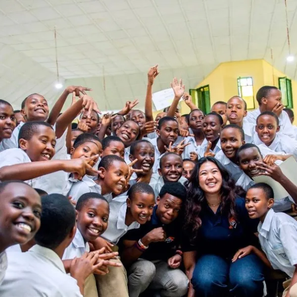 Young Africans smiling