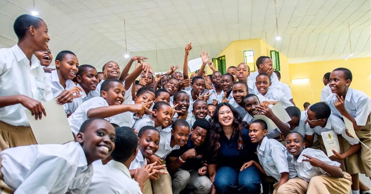 Young Africans smiling